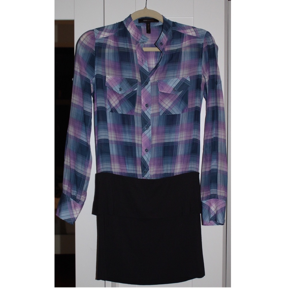 BCBGMaxAzria Plaid and Pencil Skirt Dress Size XXS